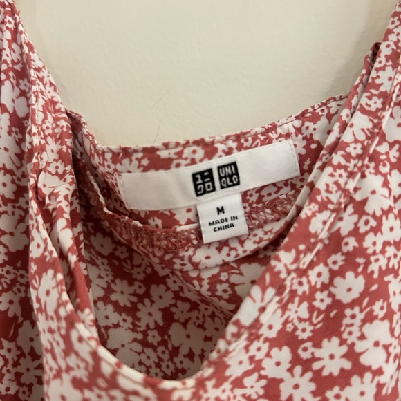 Uniqlo Pink Floral Midi Dress - Picture 4 of 4